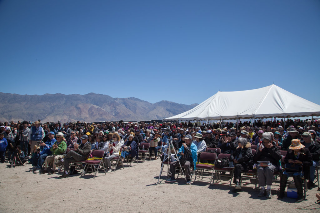 An estimated 2,000 people attended the 48th annual Manzanar Pilgrimage this year. Photo by Joanne Kim