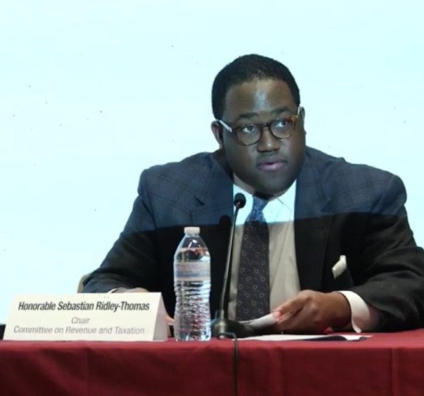 Assemblymember Sebastian Ridley-Thomas led the hearing.