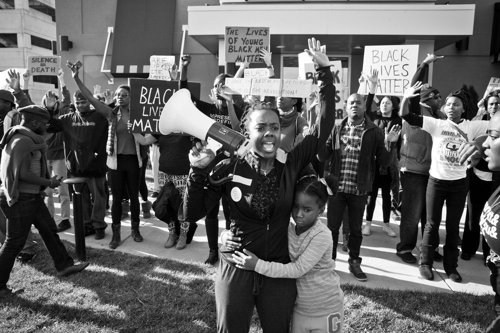 ctivist Brittany Ferrell and crowd of protesters in WHOSE STREETS?, a Magnolia Pictures release. Photo courtesy of Magnolia Pictures.