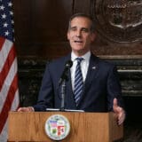 Mayor Eric Garcetti announces executive action to prevent the spread of COVID-19 on March 15
