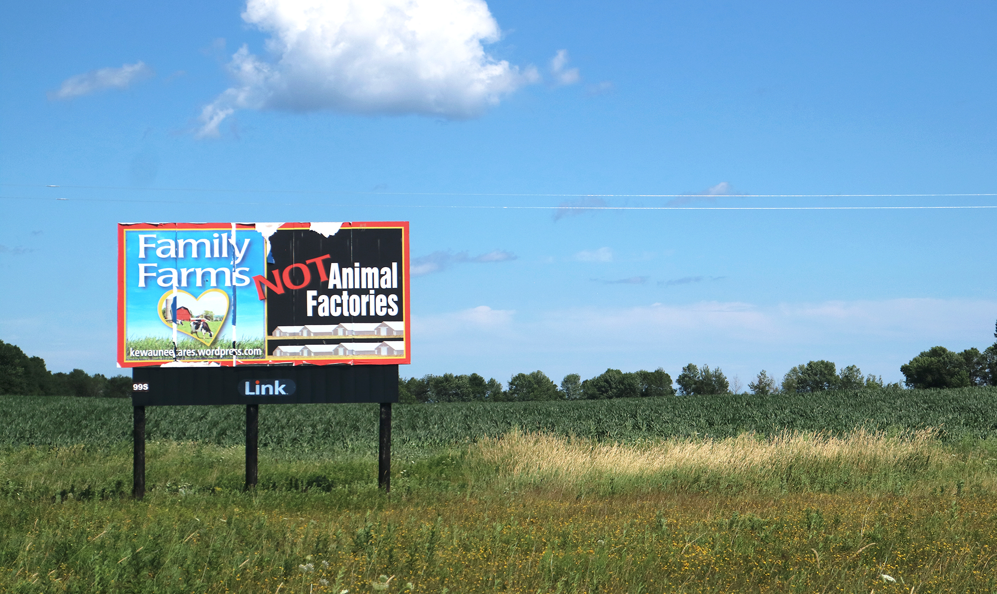 3231 A billboard in Kewaunee County sponsored by Kewaunee Cares, the Utesch's nonprofit advocacy group.