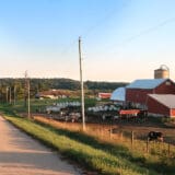 A 40+ acre dairy farm currently for sale south of Paoli, Wisconsin.