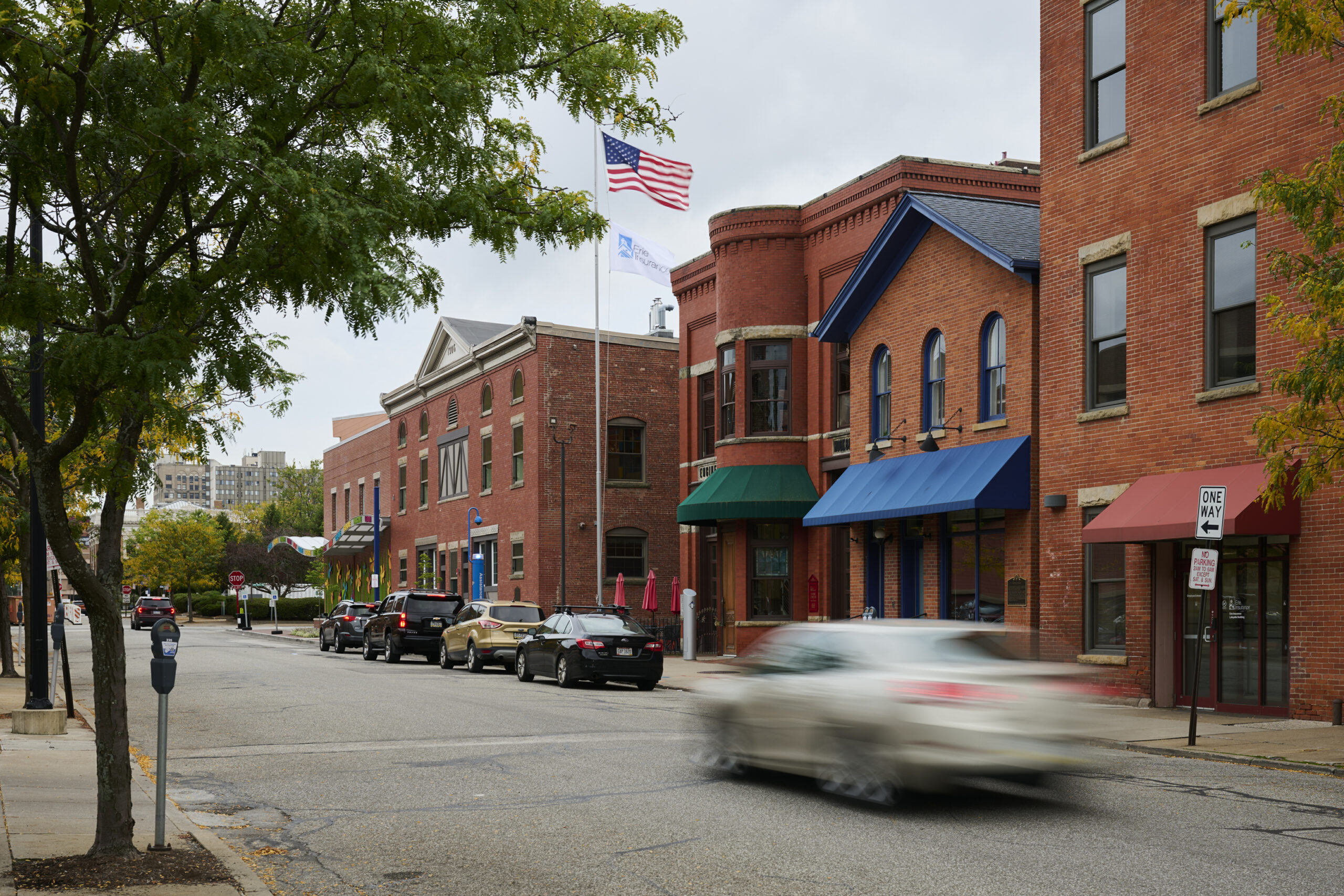 Downtown Erie sports trendy restaurants, coffee shops and boutiques as well as headquarters for companies and other office spaces.